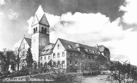 Kelkheim Klosterkirche Ansichtskarte 1950